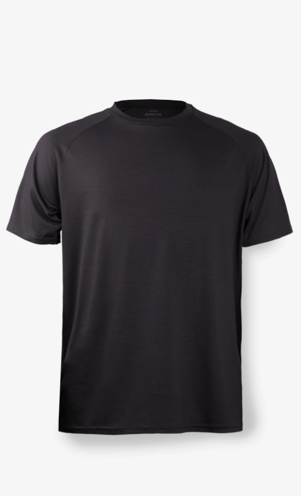 Bonnetier Merino Wool TShirt H22 Black Millbrook Tactical LEAF Program